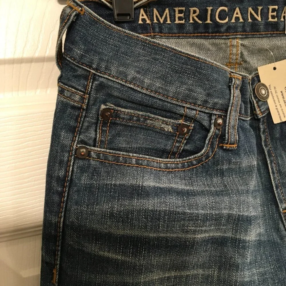 American Eagle Outfitters Boys Indigo Wash Denim Jeans